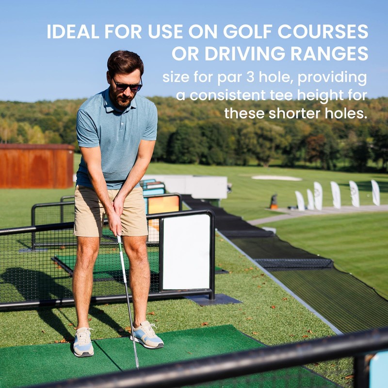 Golf Rubber Tees Driving Range 4 Pack 1.5" 2.25" 2.75"