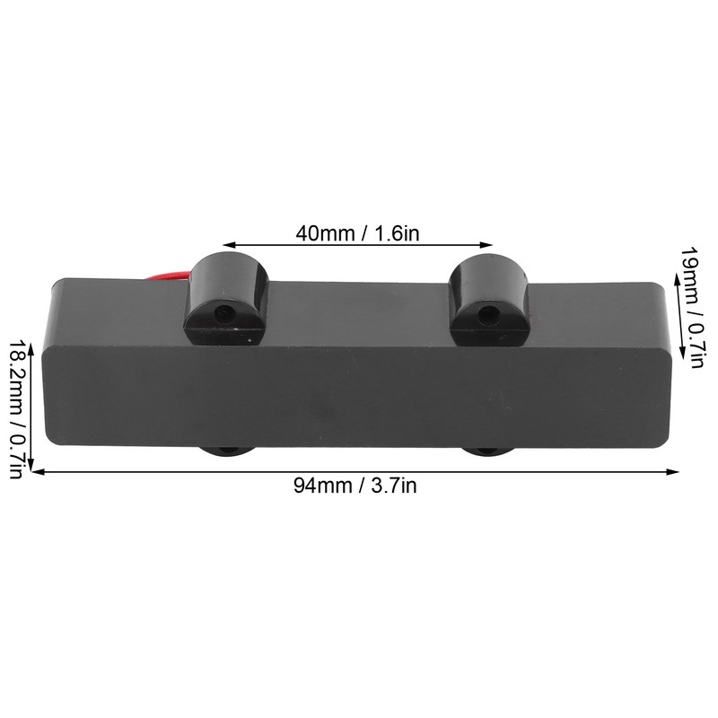 2Pcs 4 String Bass Pickup Bridge Volume Collection Equalizer Electric