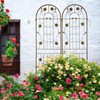 2 Pack Metal Garden Trellis - 19.7"W x 71"H Rustproof