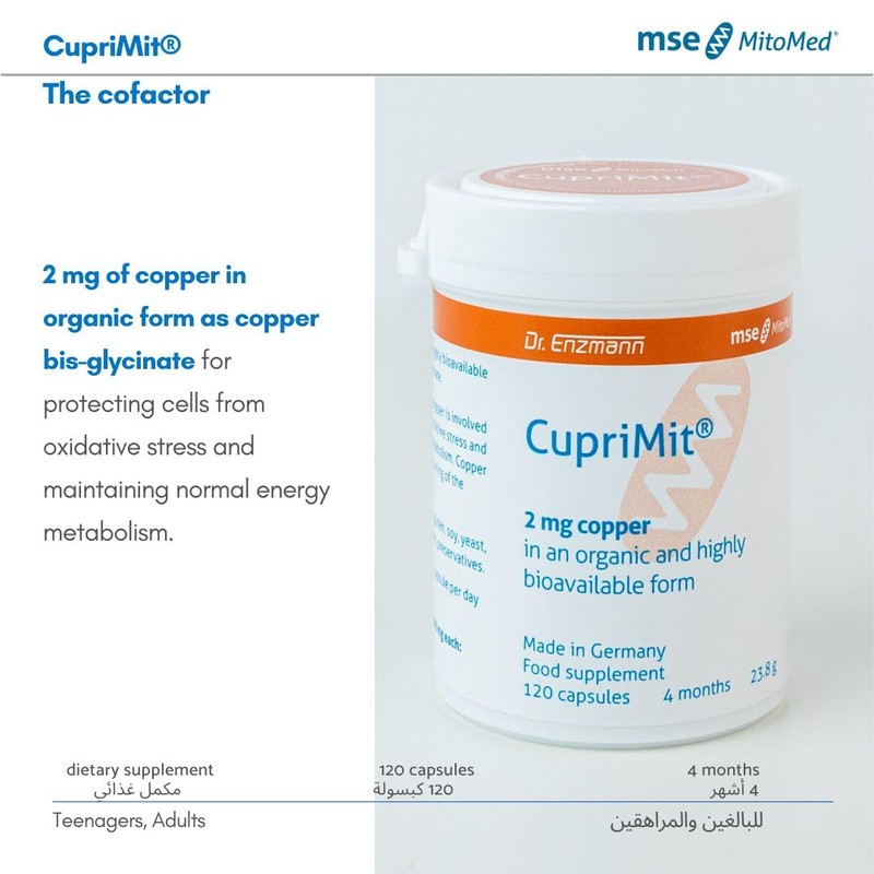 Mse Pharmazeutika GmbH, Dr. Enzmann High Dose Copper, 120 Capsules,