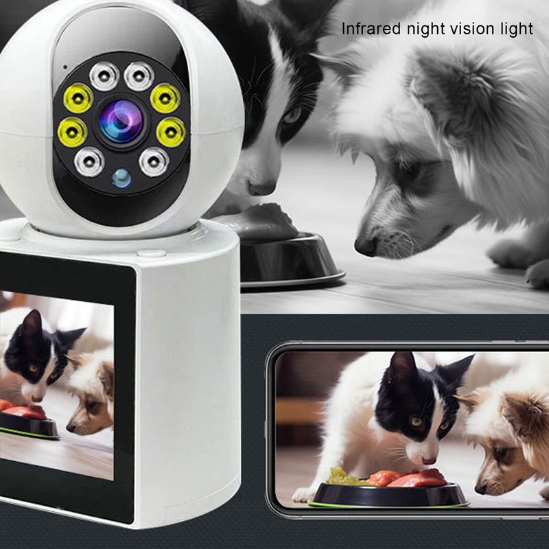 2.4in Screen WiFi Video Call Camera HD 360 Degrees Angle