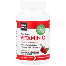 Vibrant Plant-Based Vitamin C Veggie Health Capsules / 식물성 비타민C 베지 HEALTH 캡슐 바이브런트