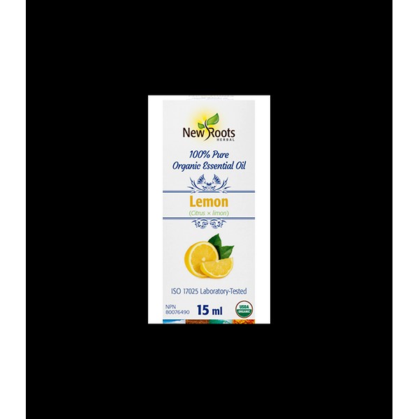 New Roots Lemon Essential Oil (Citrus × limon) 100% Pure 15 ml