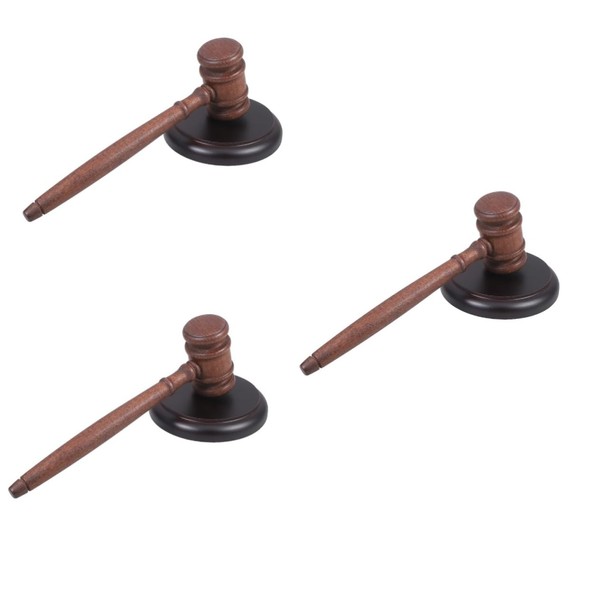 3 Sets Judge Hammer Connection Rocks Strike Prop Hammer Judgment