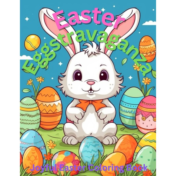 Easter Eggstravaganza: A Joyful Easter Coloring book 200 pages of