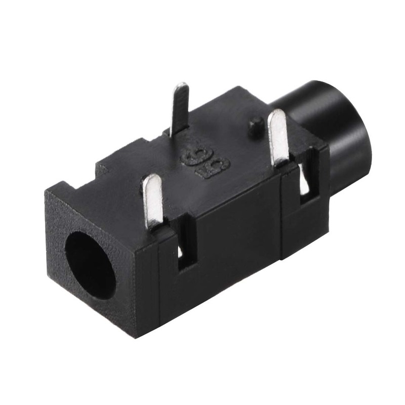 sourcing map PJ-320 3.5 mm Audio Socket Connector PCB Mounting