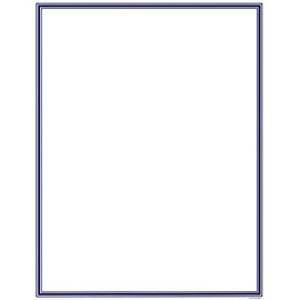 Great Papers! Navy Border Letterhead, 8.5"x11", 80 Count (2014024)