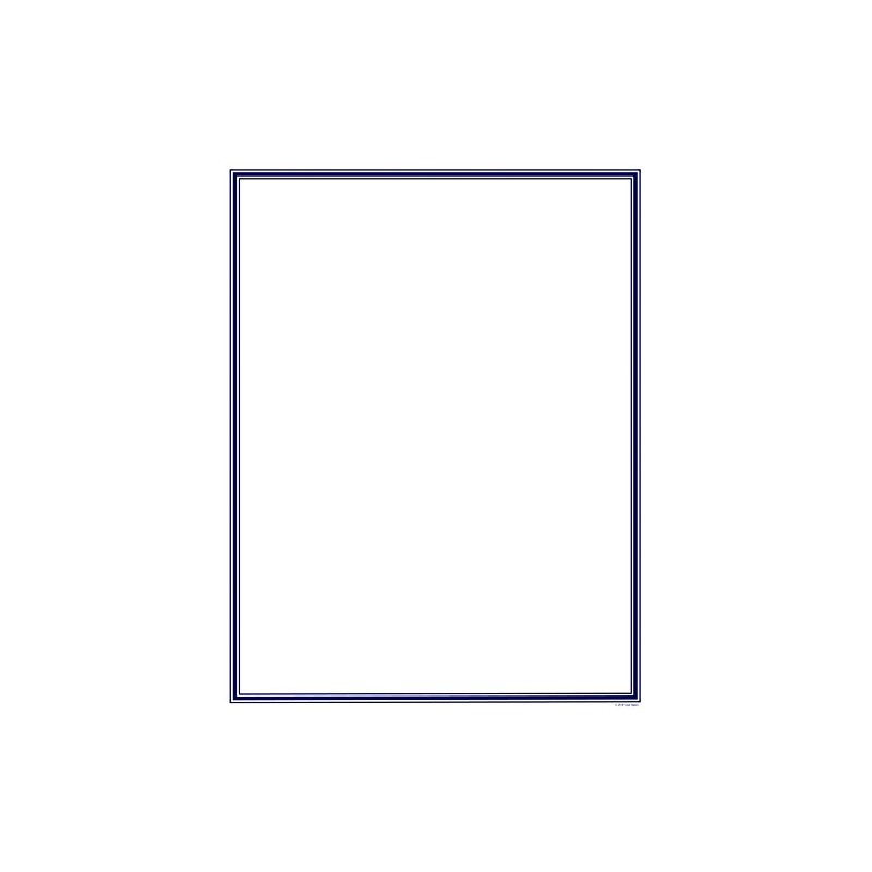 Great Papers! Navy Border Letterhead, 8.5"x11", 80 Count (2014024)