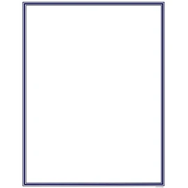 Great Papers! Navy Border Letterhead, 8.5"x11", 80 Count (2014024)