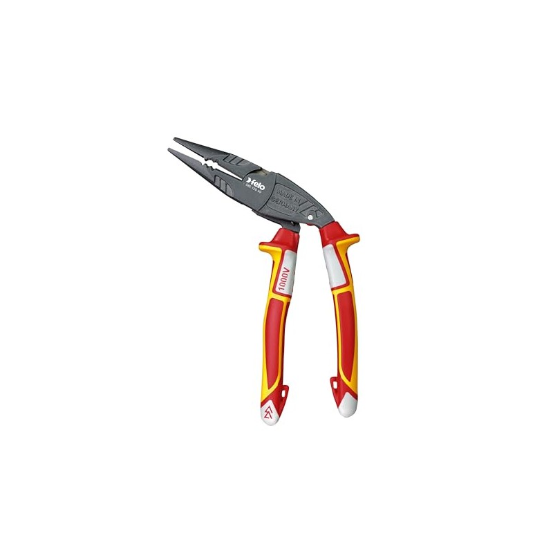 Felo 0715764293 ErgoMulti VDE Pliers, 8" Size