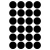Wallies Peel and Stick Black Chalkboard Dots, Set of 24