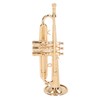 Trumpet Model Ornaments Exquisite Brass Miniature Instrument Desktop Decoration Gold