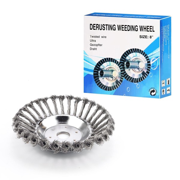 0XBIT Weed Brush Cutter, Wire Brush for Brushcutter, 25.4mm Bezel