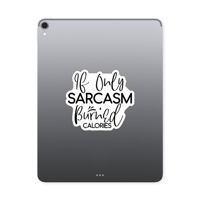 (3PCS) If Only Sarcasm Burned Calories Style 4 Sticker for