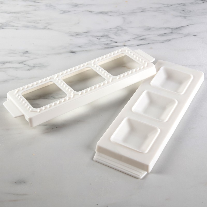 Jumbo Square 2" Ravioli Molds- Homemade Filled Pasta Maker- 2