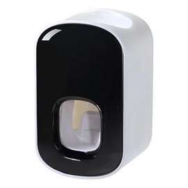 Exprimidor Automático Doble Pasta Dientes Práctico Mon Negro