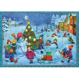 Richard Sellmer Advent Calendar "Let`s Build a Snowman": Papier-Adventskalender