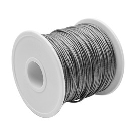 100m ZONADAH 304 1mm Vinyl Coated Stainless Steel Wire, Picture Frames Wire Hanging Heavy Duty Wire Rope Crimping Clamps Loop Sleeve Suitable for Indoor and Out Door Decorations