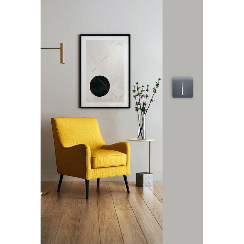 Trendi 1 Gang 2 Way 10 Amp Rocker Chrome Light