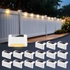 SOLPEX Solar Fence Lights Outdoor 16 Pack, Solar Step Lights