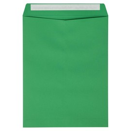 LUXPaper 9 x 12 Open End Envelopes | Peel & Press | Holiday Green | 80lb. Text | 500 Qty