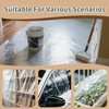 Plastic Drop Cloth, 9 x 12 ft, 6 Pack, Dust-Proof
