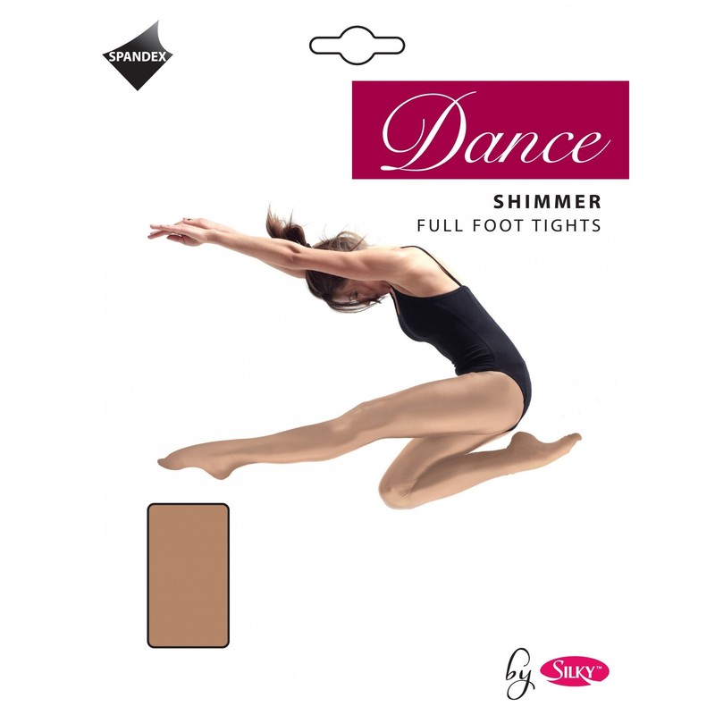 Silky Girls Dance Shimmer Full Foot Tights (1 Pair) (3-5