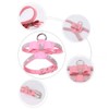 Rhinestone Bowtie Dog Harness Cute Sparkly Soft Funny Adjustable Diamonds