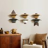 Cowboy Hat Rack Wall Mount, Solid Wood Arrow Design 6