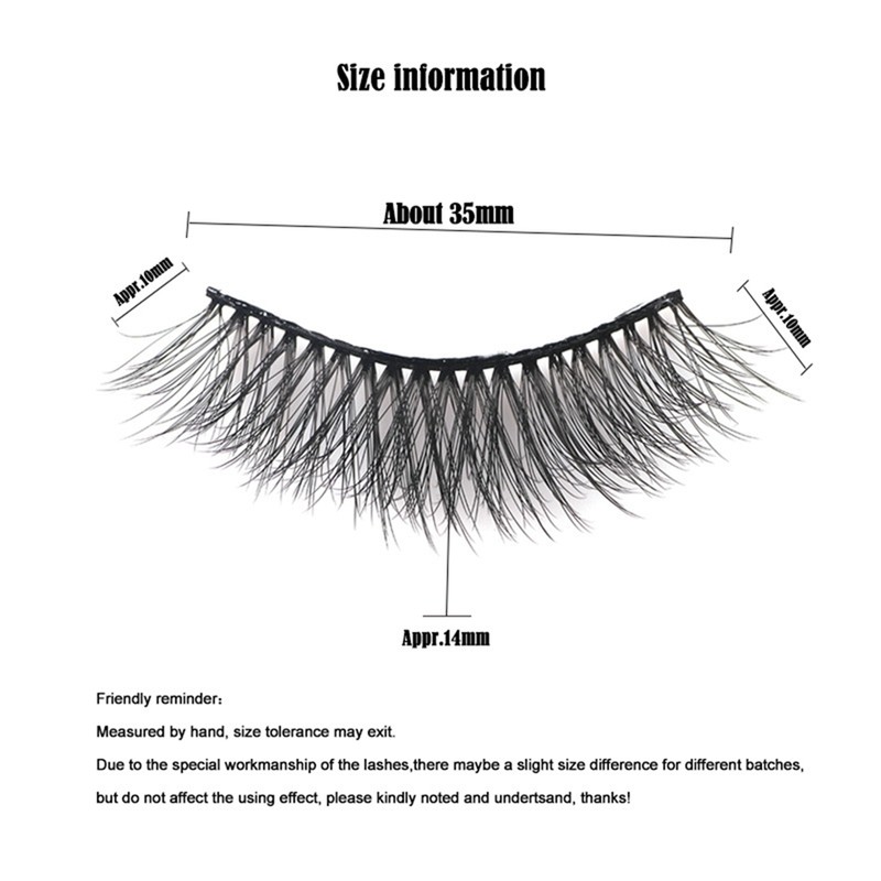 30Pair 3D False Eyelash Fashionable Elegant Comfortable Multi Layer Dense
