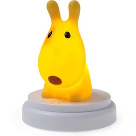Alecto Innocent DOG Nachtlicht für Kinder - Schlummerlicht - Batteriebetrieben - LED Nachtlicht - Touch-Bedienung - gelb