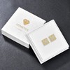 ADMETUS Stud Earrings 925 Silver Men Women Earrings Hypoallergenic Stud