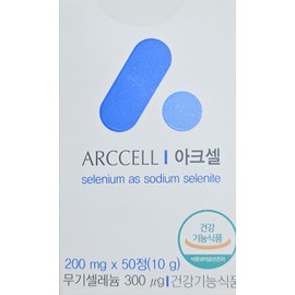 Accell inorganic selenium 200mg, 50 tablets, 50-day supply / 아크셀 무기셀레늄 200mg 50정 50일분