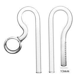 Leefasy Aquarium Lily Tube Glass Lily Pipe in in/out Clear Remove Oil Easy to Clean with Surface Skimmer Fish Tank Filter, 13mm