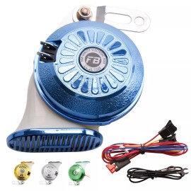 FARBIN Car Horn 3 Variable Sound Customized Electric Horn for Chrome Silver Digital12V
