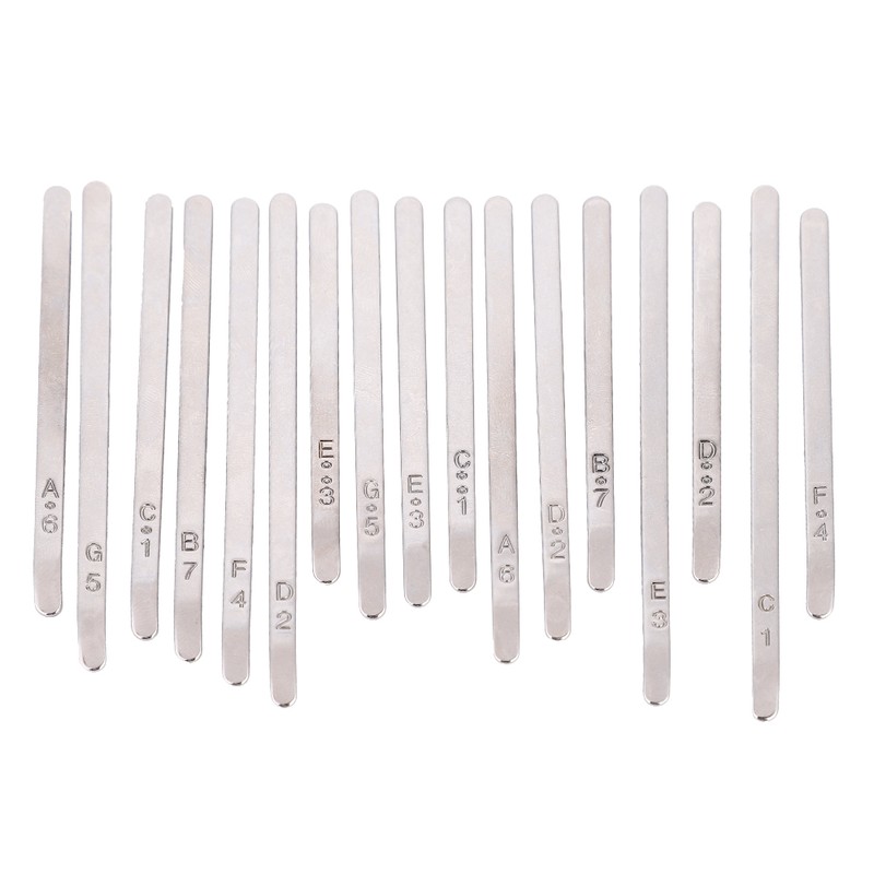 17 Note Kalimba Thumb Piano Stainless Steel Keys Set Musical