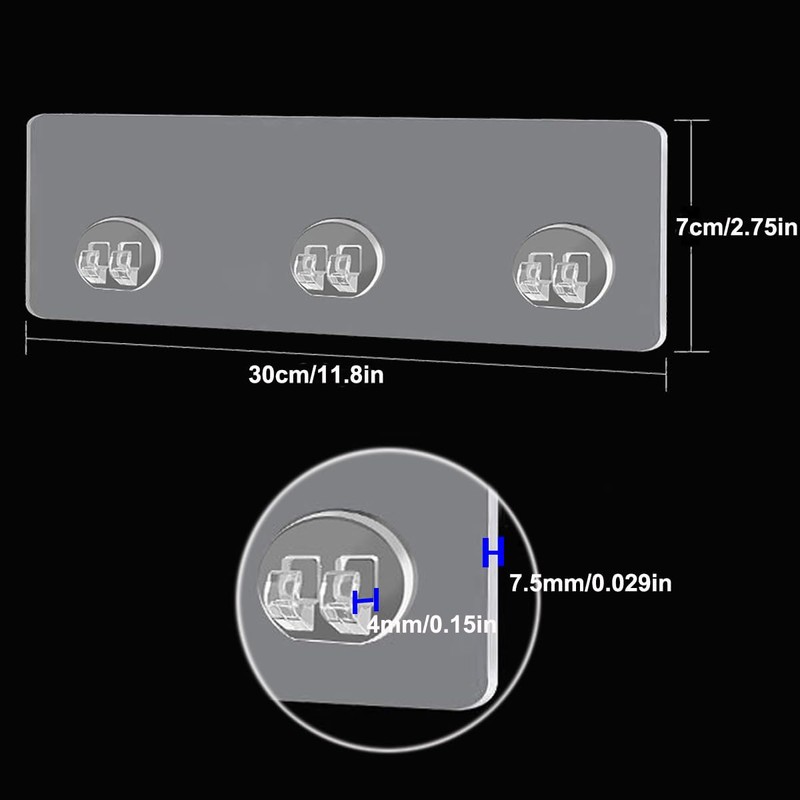 ZAAWUUT Shower Caddy Adhesive Replacement Hooks,Strong Adhesive Sticker Hook,No Drilling