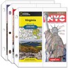 Folded Map Sleeves, Map Protector, Envelopes Page for 3-Ring Binders,