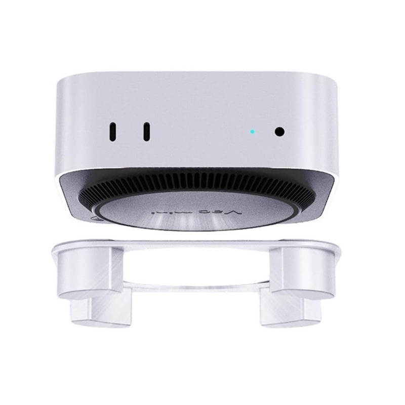 Mac mini M4 Stand, Built-in Cooling, Power Button Access, Aluminum