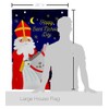 Ornament Collection Saint Nicholas Day House Flag Winter Wonderland Snowflake