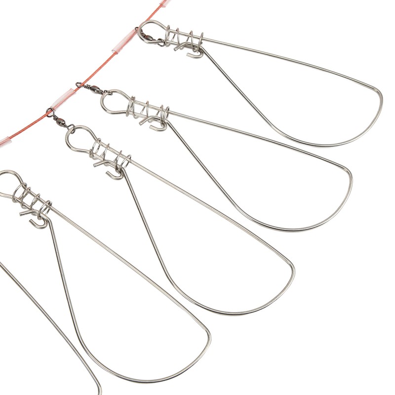 Live Fish Lock with Foam Float Stick Steel Wire Fishing