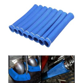 Funda para botas de alambre de bujía – 8 piezas de 2500° de 2500°, cable de bujía de 6 pulgadas, protector de calor de protección de reemplazo para LS