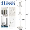 Kertnic Modern Coat Rack Freestanding with Natural Marble Base &