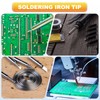 sourcing map 1 Set 900M Soldering Iron Tips Copper Non-Magnetic