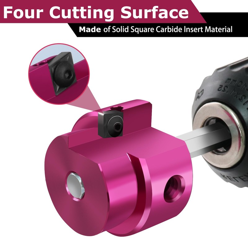 JYINCPED PVC Pipe Reamer 3/4 Inch & 1 Inch Head,
