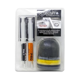 Scratch Pro Kit For Polishing And Repairing Stainless Steel Sinks, Wit