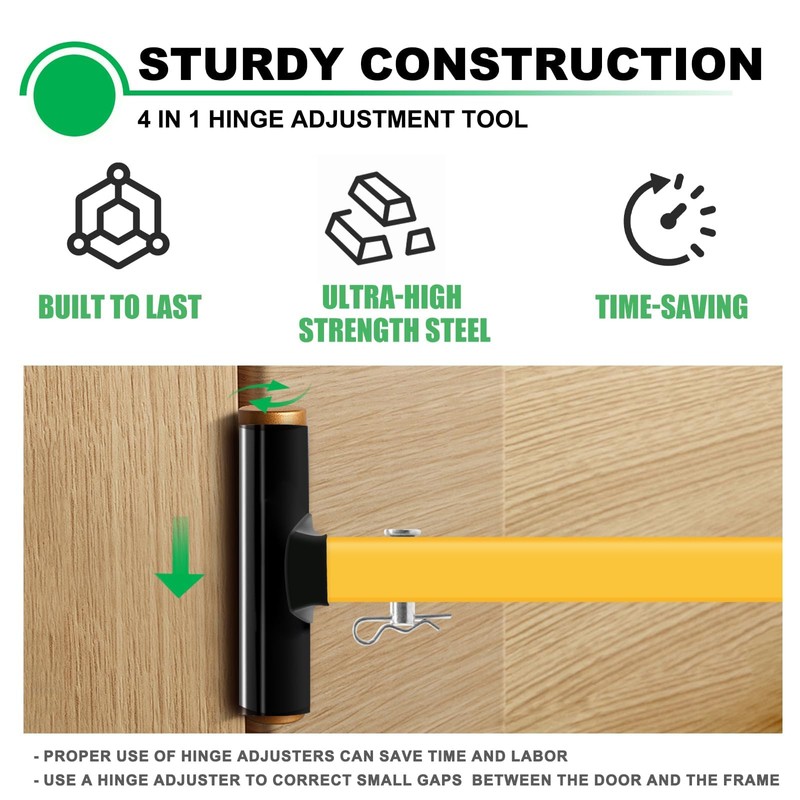 Andorm Door Hinge Gap Adjustment Tool, Hinge Bender 4 in