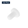 uxcell 32 Pieces White Rubber Stopper, 3.3mm Plug Holes for