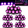 50 Pcs Trailer Side Marker 3/4 Round Led Light 12v
