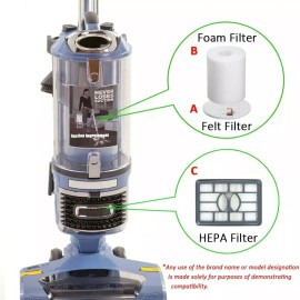 For Shark Filter For Shark Rotator Pro Lift-Away NV500 NV501 NV502 Vacuum Cleaner Parts - HEPA Filter x1Foam Filters x2Felt Filters x2